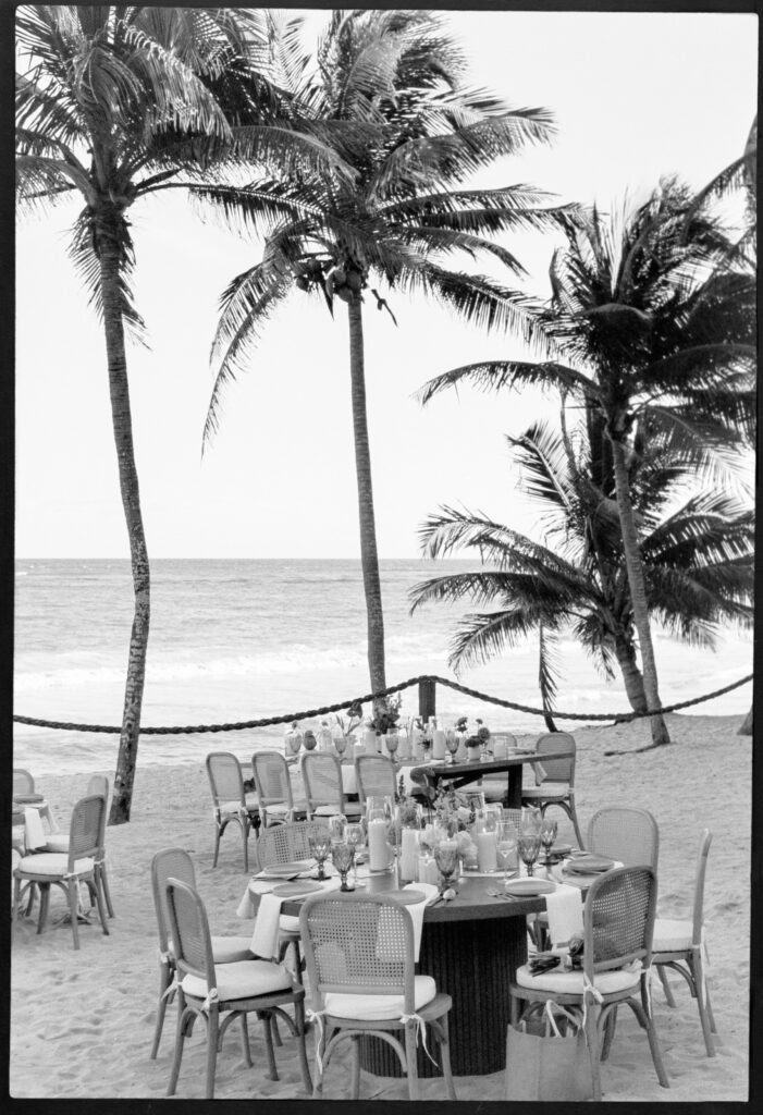 Analog film wedding detail shot, Punta Mita Mexico — Refined & Romantic