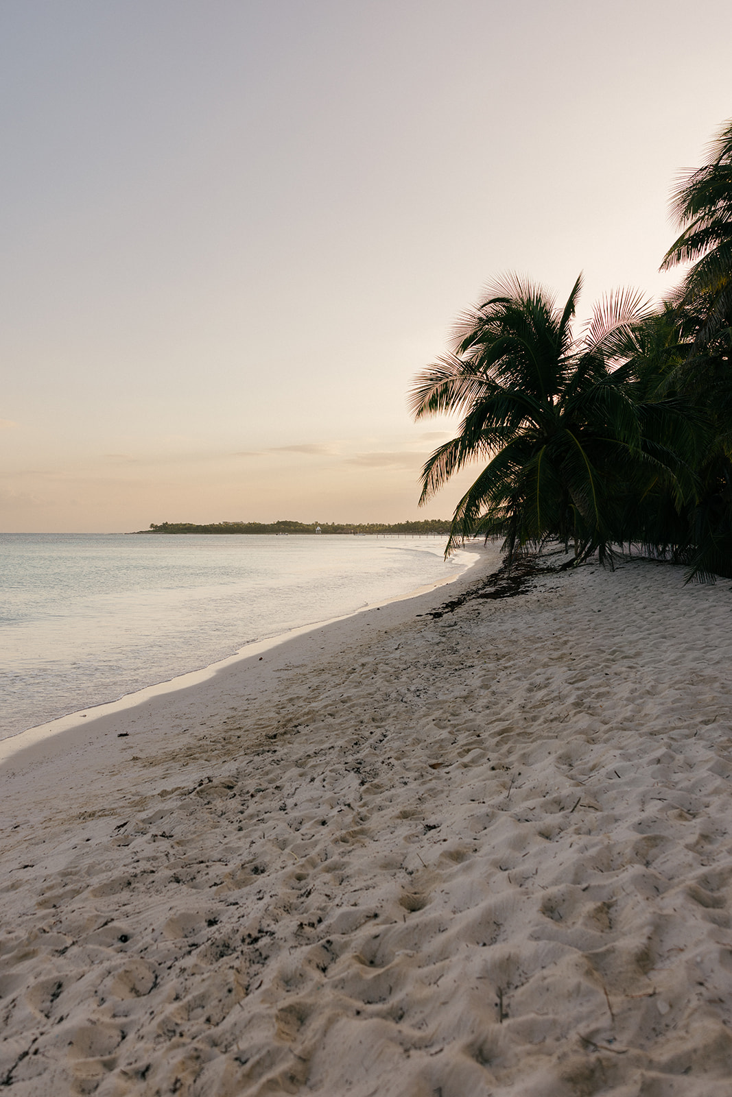 Caribbean sunset over the beach, Riviera Maya wedding venue